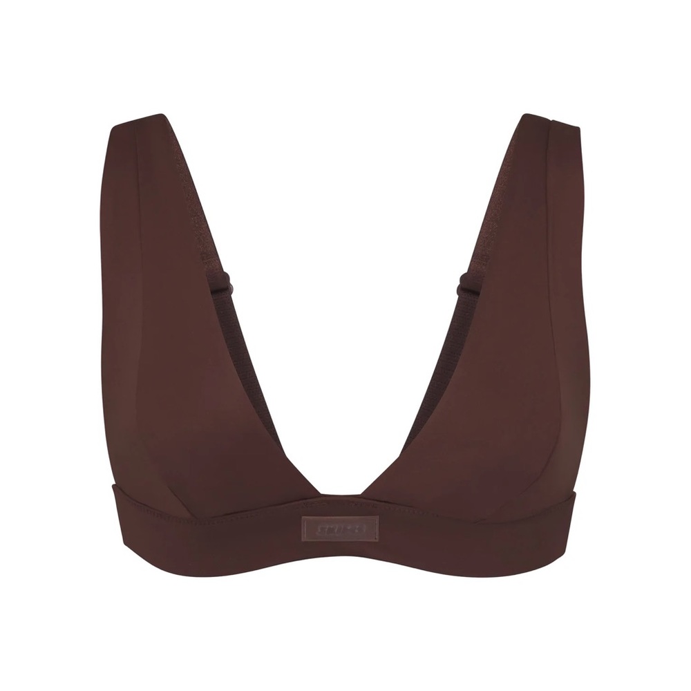 NWT SKIMS SWIM PLUNGE BIKINI TOP